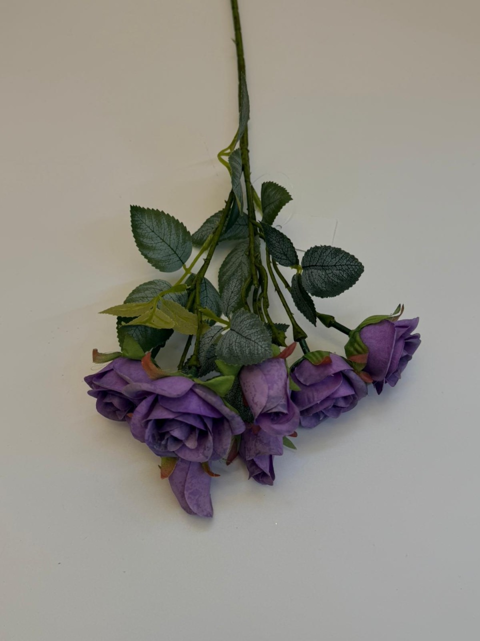 cazan lemne Flori artificiale - Trandafir pastel mic mov