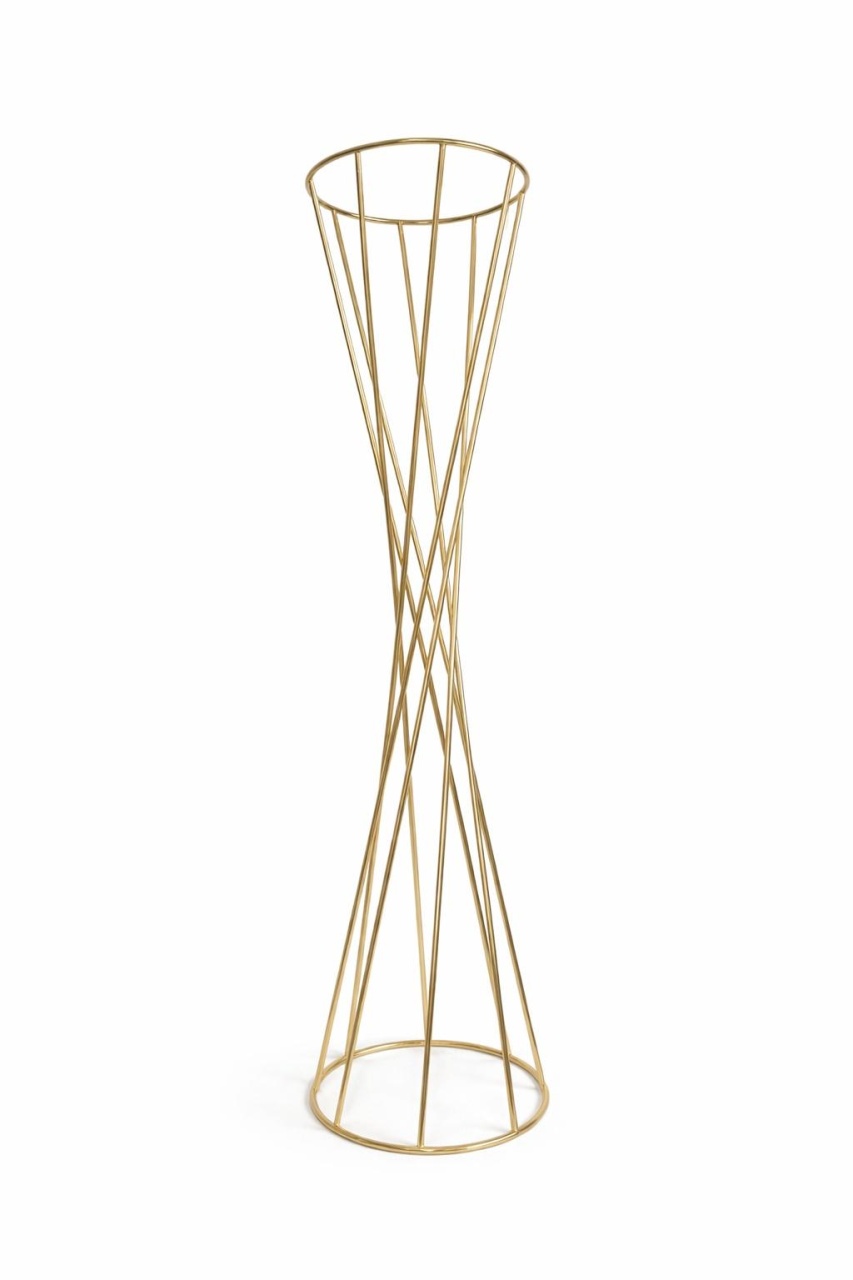 b complex life extension Suport pentru flori auriu spiralat 90cm