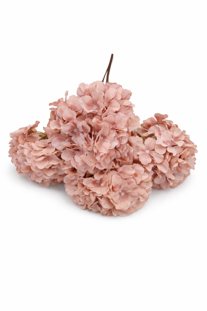 scaun cu picioare aurii Flori artificiale - Hortensie mare Coffe 67963X5