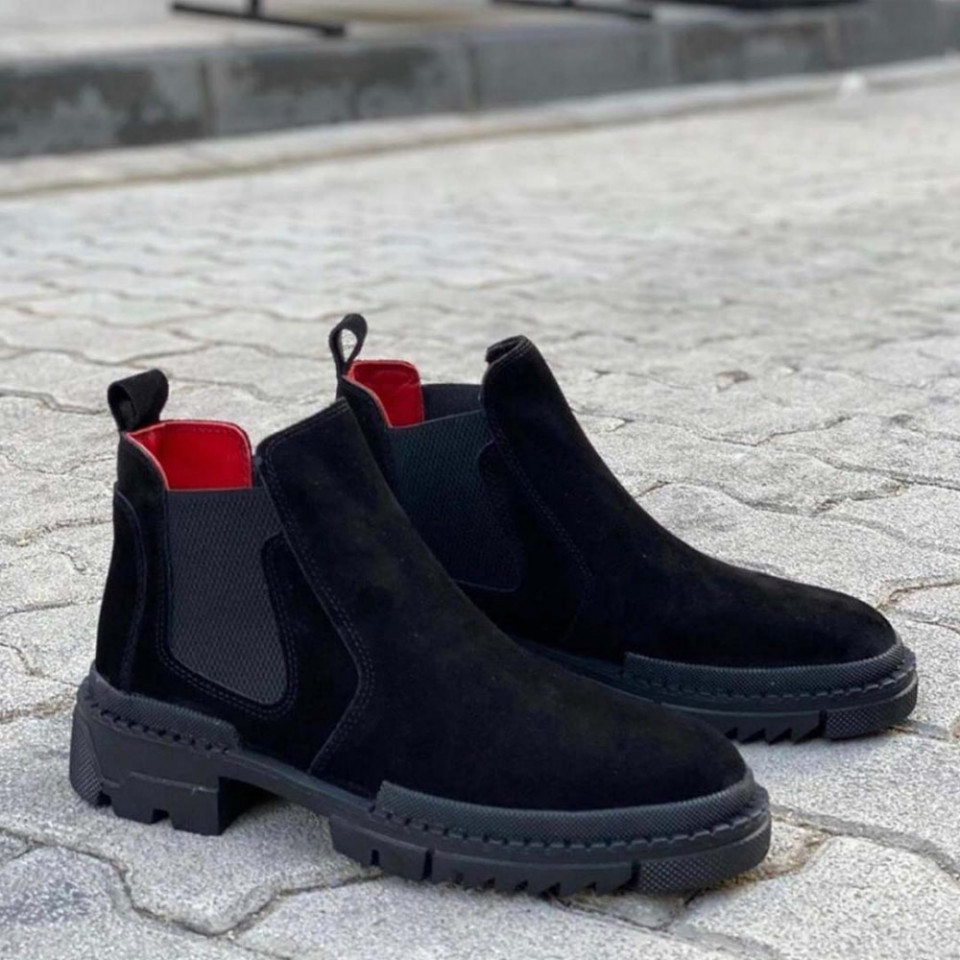 Ghete Barbati Piele Naturala Premium Model Nou Talpa Cusuta Isahar