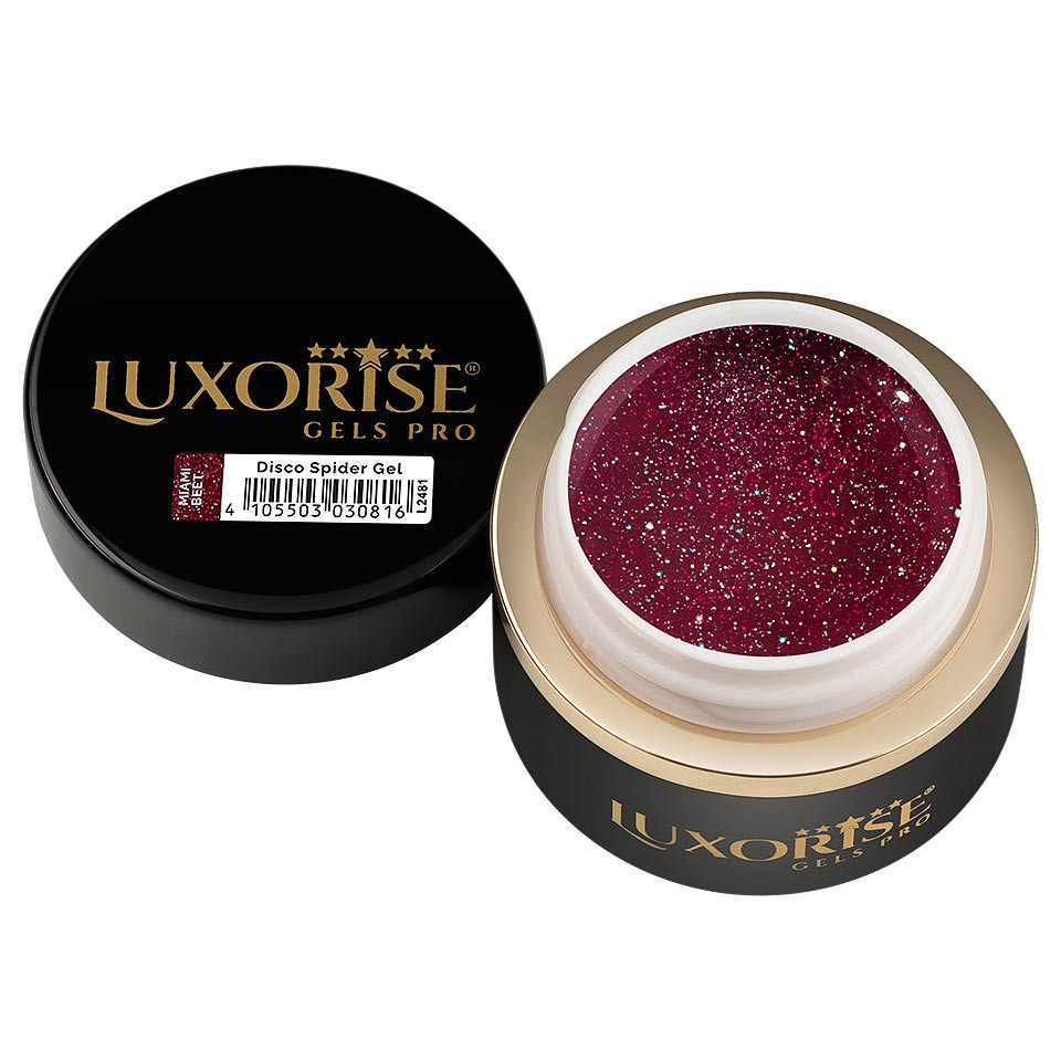 Disco Spider Gel LUXORISE, Pink - Miami Beet, 5ml