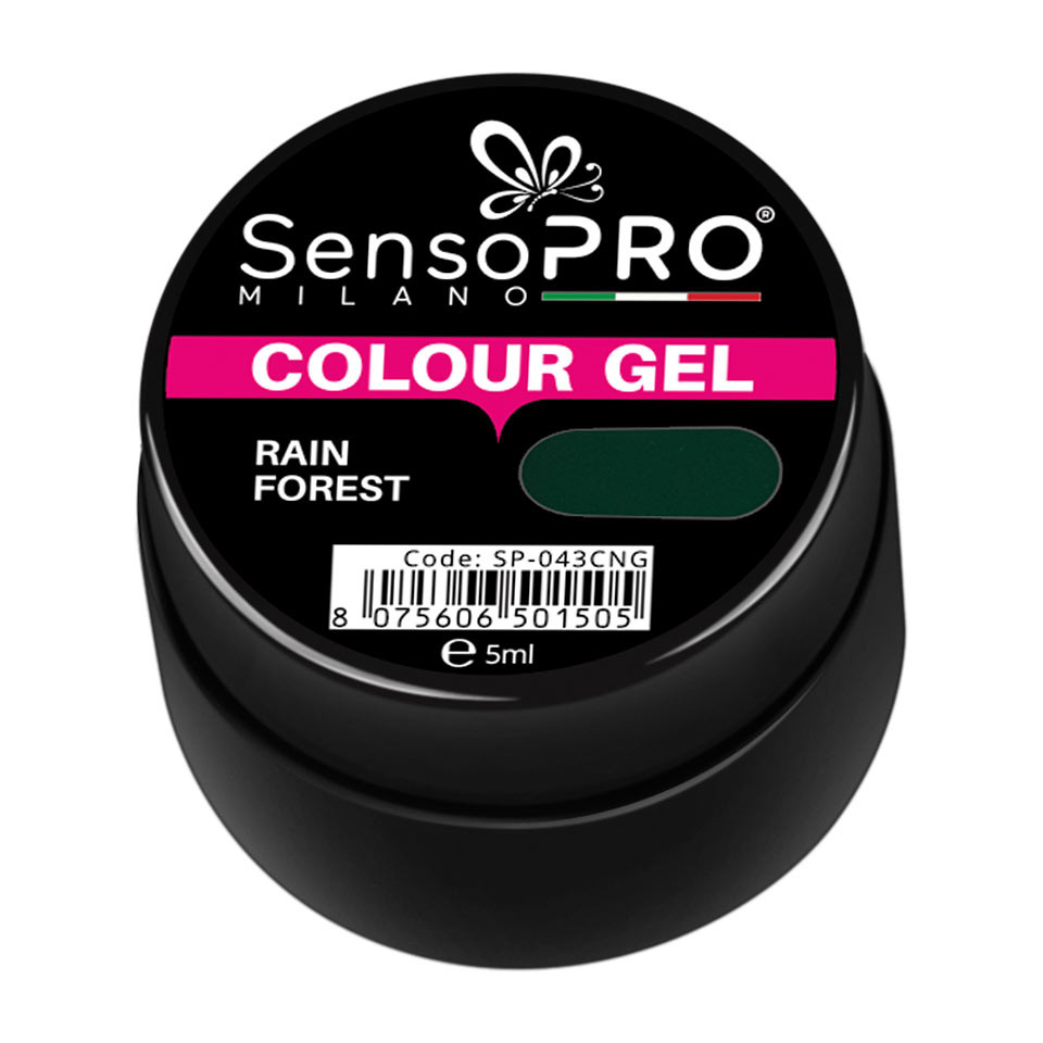 Gel UV Colorat Rain Forest 5ml, SensoPRO Milano