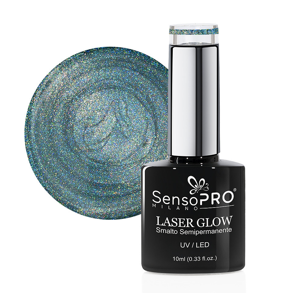 Oja Semipermanenta Holografica Laser Glow SensoPRO 10 ml, #22 Sweet Life