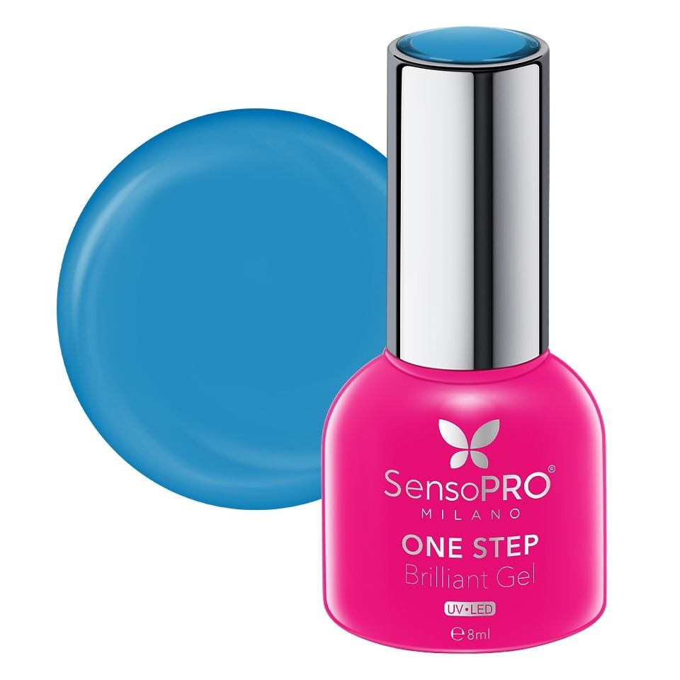 Oja Semipermanenta One Step Brilliant Gel SensoPRO Milano 8ml, Blue Story #115
