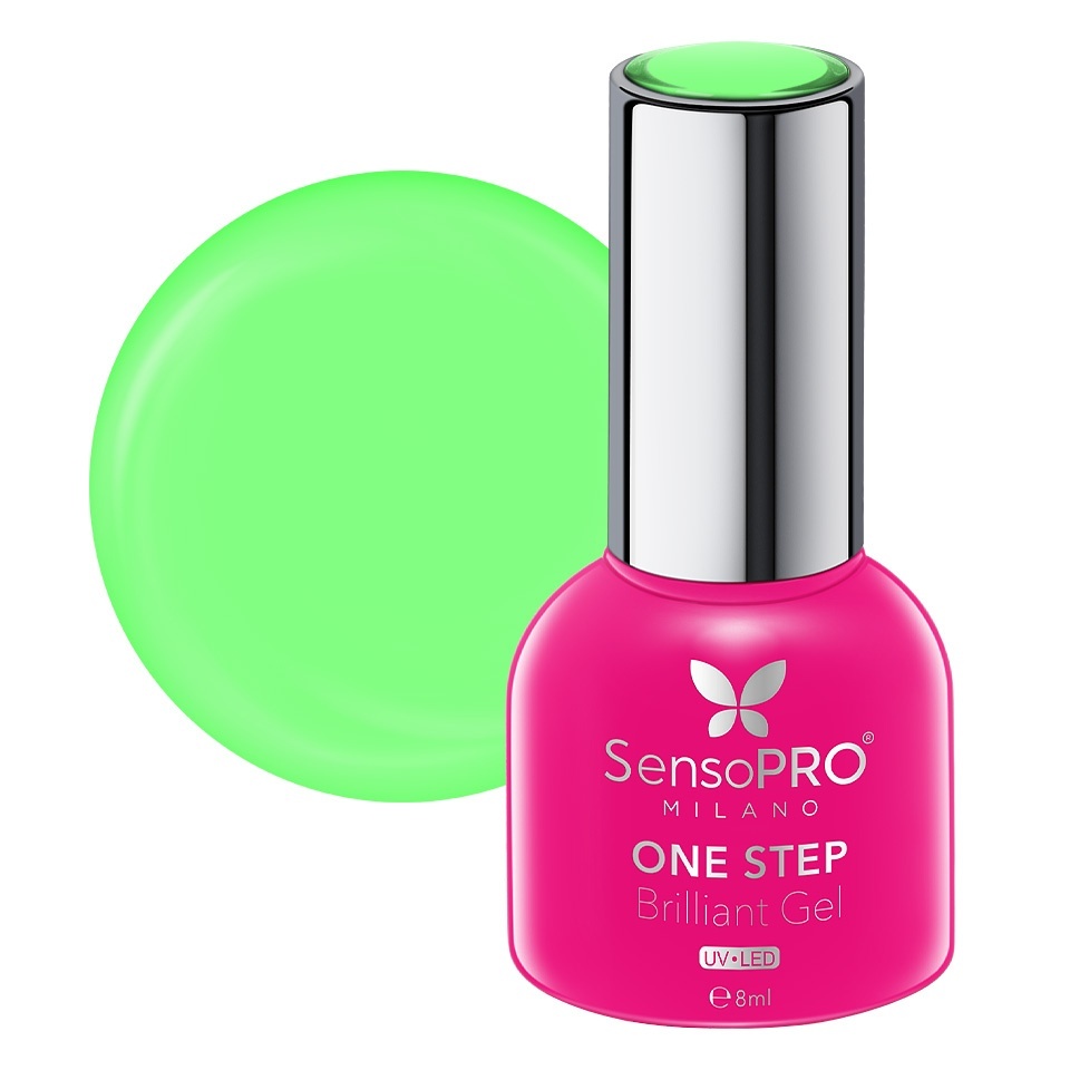 Oja Semipermanenta One Step Brilliant Gel SensoPRO Milano 8ml, Green Glaze #105