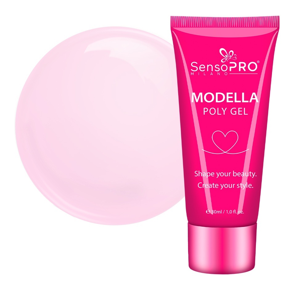 Polygel MODELLA SensoPRO Milano - Rose Mauve, 30ml