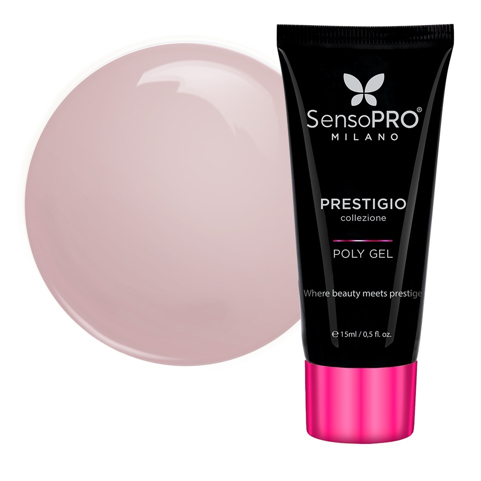 Polygel PRESTIGIO SensoPRO Milano - Nude Royale, 15ml – Polygel - PRESTIGIO SensoPRO Milano Nude