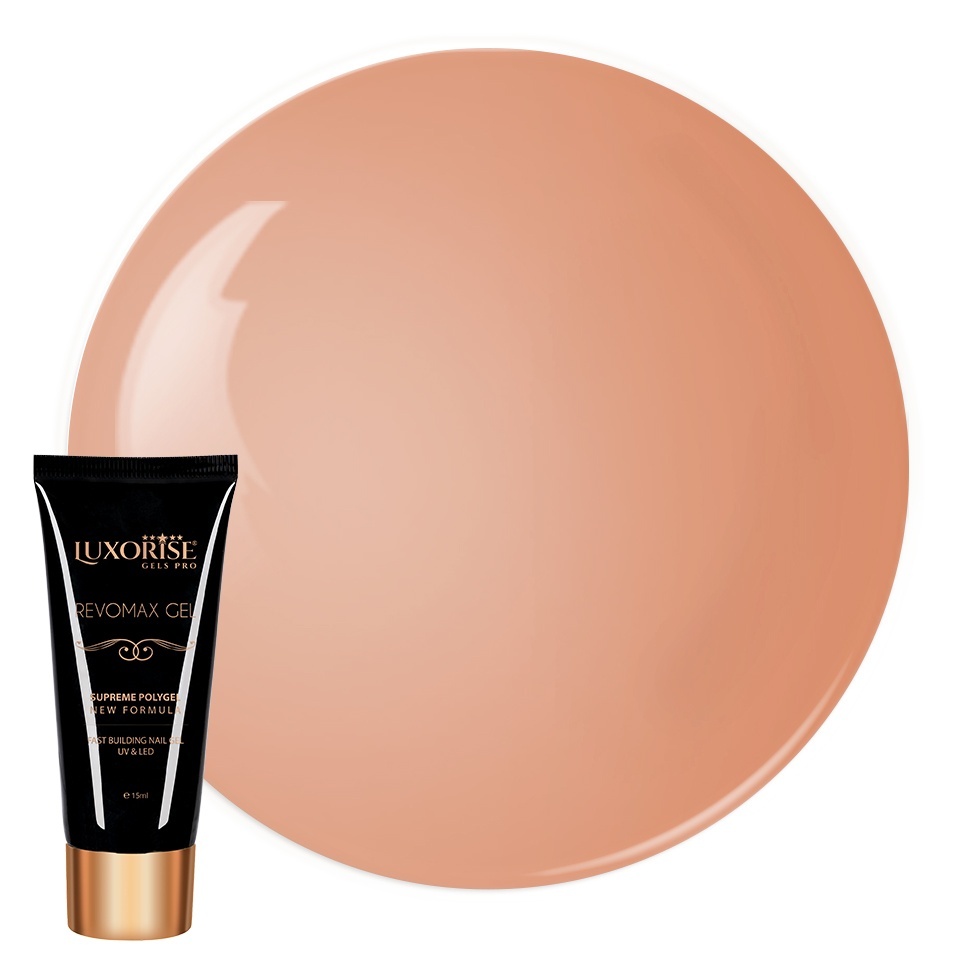 Polygel REVOMAX GEL LUXORISE Caramel Nude, 15ml
