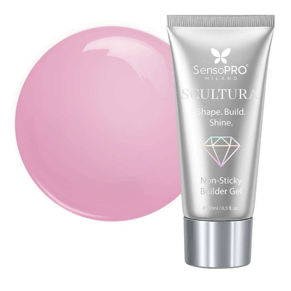 Polygel SCULTURA Non Sticky SensoPRO Milano - Pink Whisper, 50ml