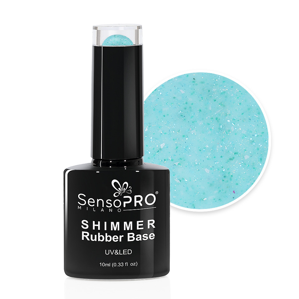 Shimmer Rubber Base SensoPRO Milano – #46 Speckled Sensation, 10ml kitunghii.ro imagine noua 2022