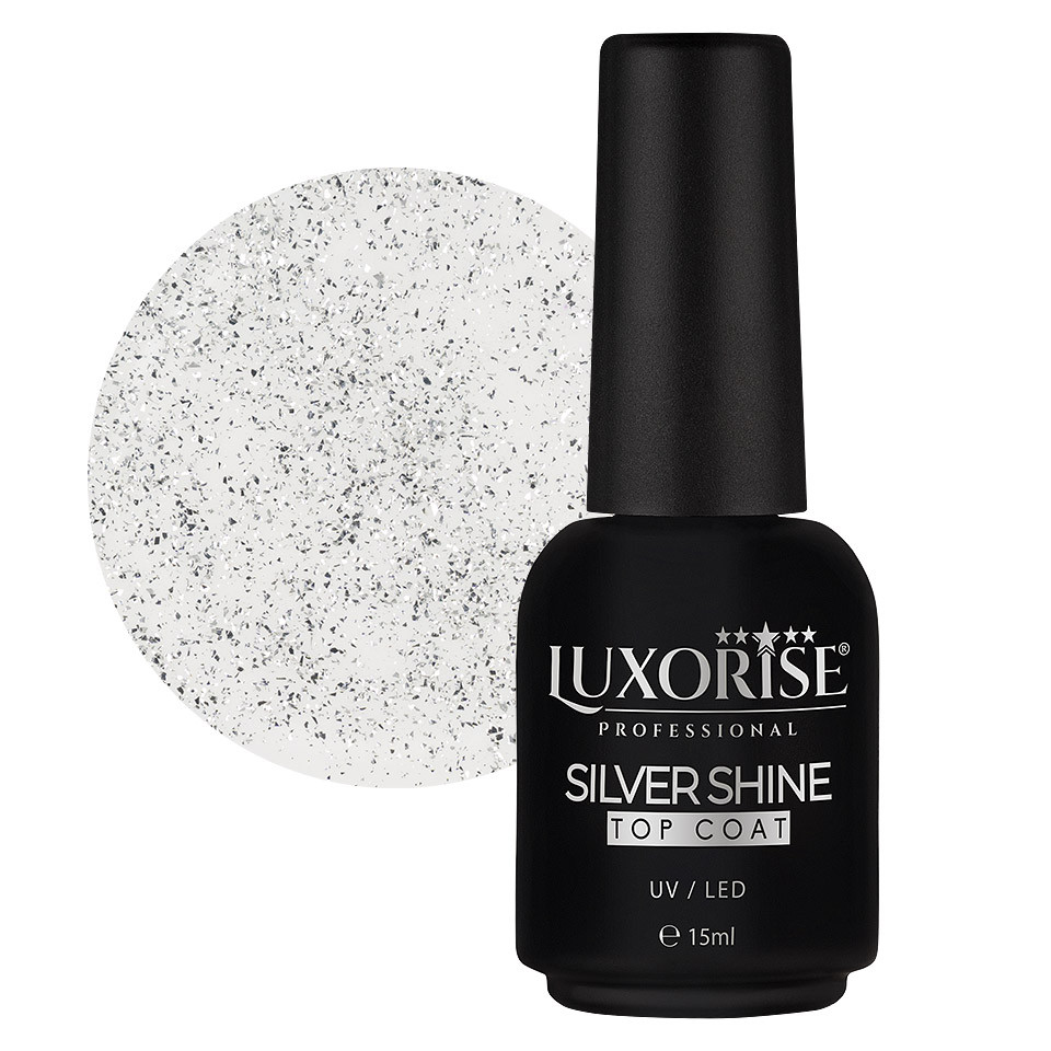 Silver Shine Top Coat LUXORISE, 15ml kitunghii.ro imagine noua 2022