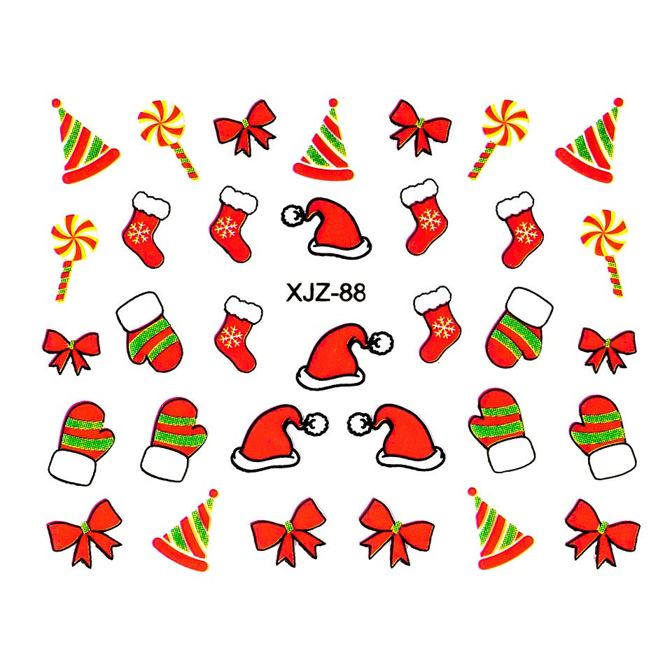 Sticker 3D Unghii LUXORISE, Christmas Wear XJZ-88 kitunghii.ro Nail Art