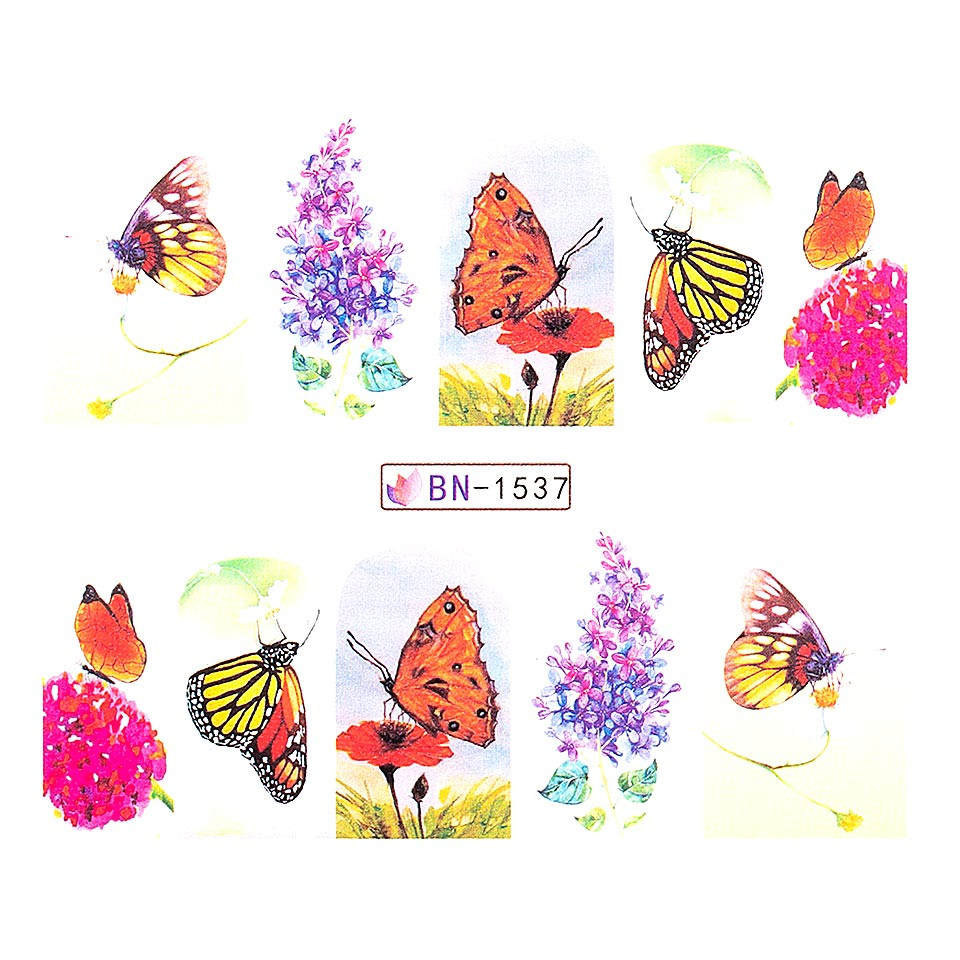 Tatuaj unghii LUXORISE, Butterfly BN-1537 kitunghii.ro imagine noua
