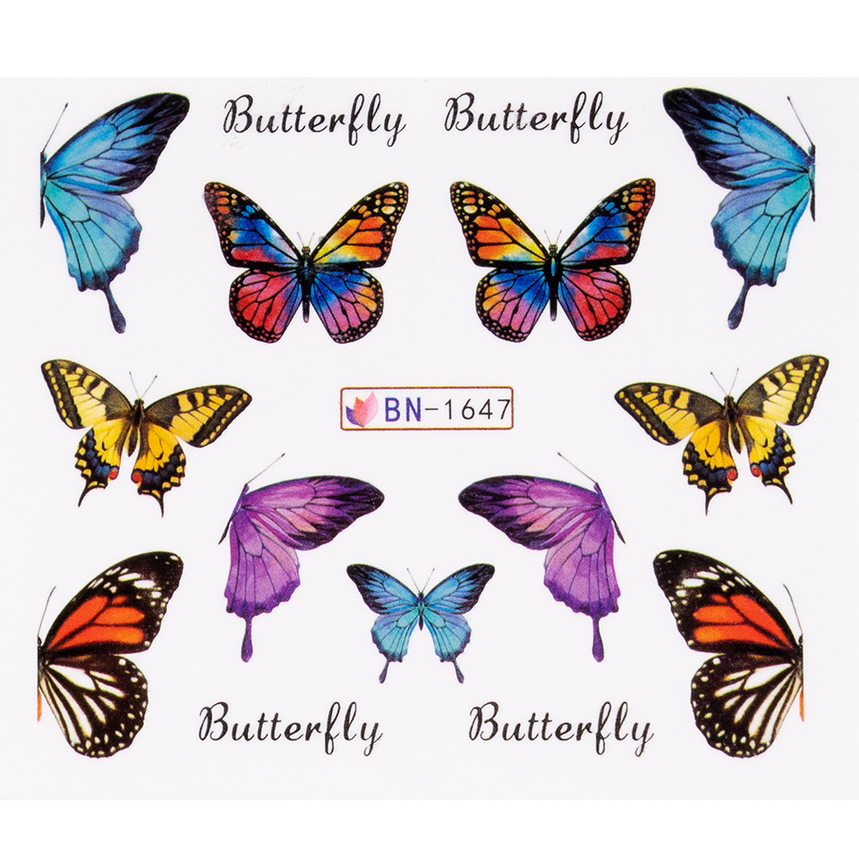 Tatuaj Unghii LUXORISE Butterfly Sky, BN-1647