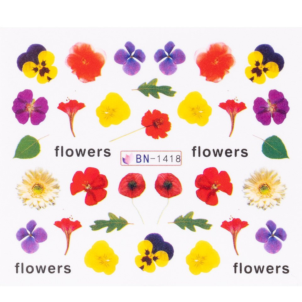 Tatuaj Unghii LUXORISE Flower Spectrum, BN-1418 imagine 2021 kitunghii