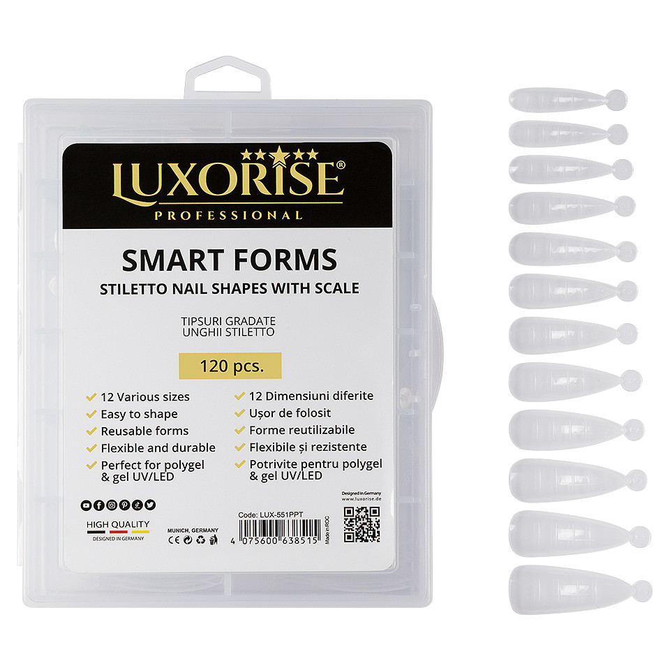 Tipsuri Smart Forms LUXORISE – model Stiletto, 120 buc Pret la Reducere #120 poza noua reduceri 2022