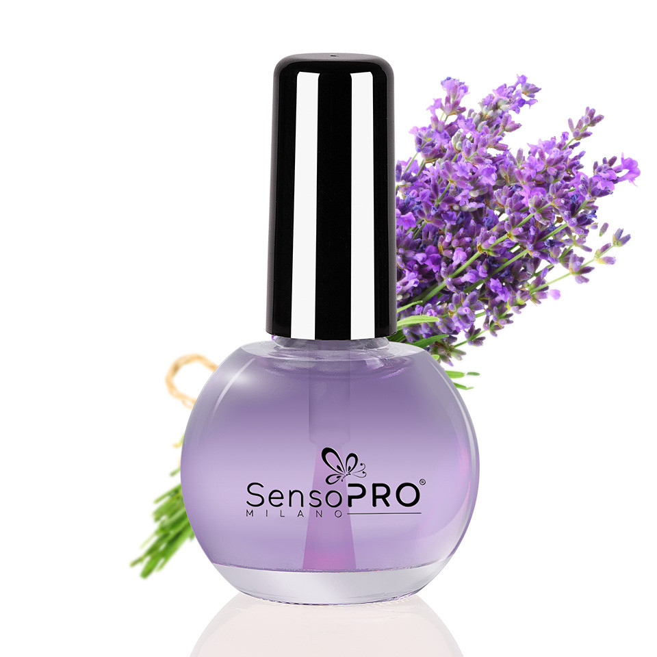 Ulei Cuticule cu Pensula Lavender SensoPRO, 15 ml Accesorii imagine 2022