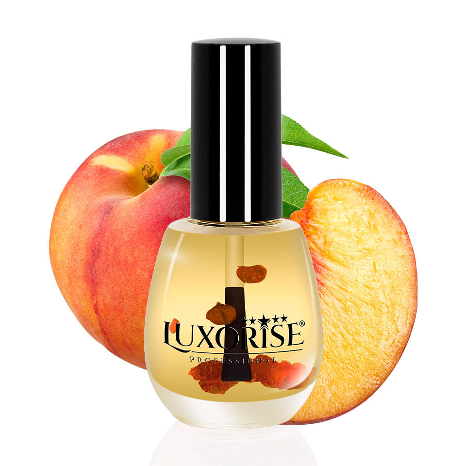 Ulei Cuticule cu Pensula Peach – LUXORISE, 15 ml ACCESORII