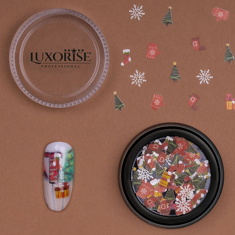 Decoratiune Unghii Christmas Delights #12, LUXORISE kitunghii.ro imagine pret reduceri