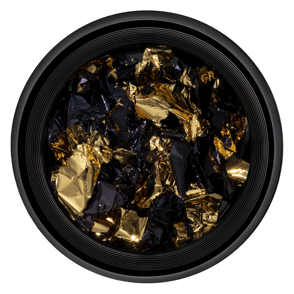 Foita Unghii LUXORISE – Unique Gold & Black #01 kitunghii.ro Foita Creponata Unghii