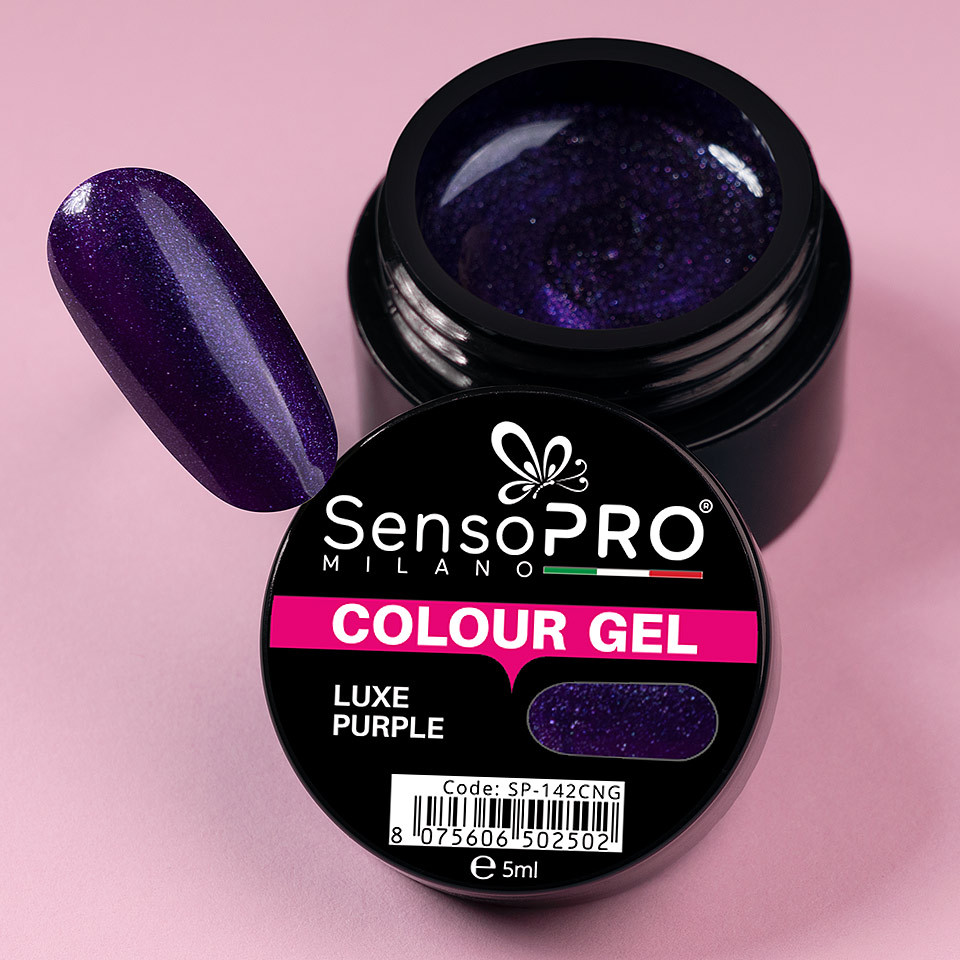 Gel UV Colorat Luxe Purple 5ml, SensoPRO Milano