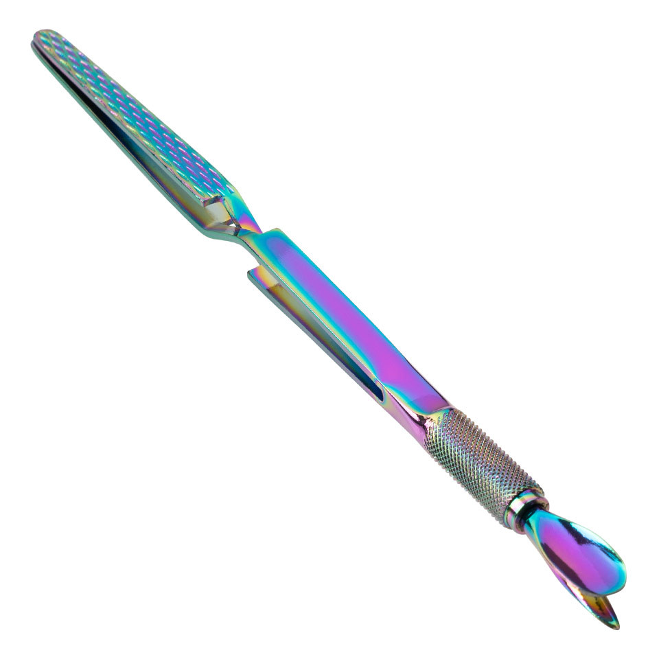 Instrument Manichiura Multifunctional LUXORISE – Cuticule & Curba C, Rainbow kitunghii.ro imagine pret reduceri