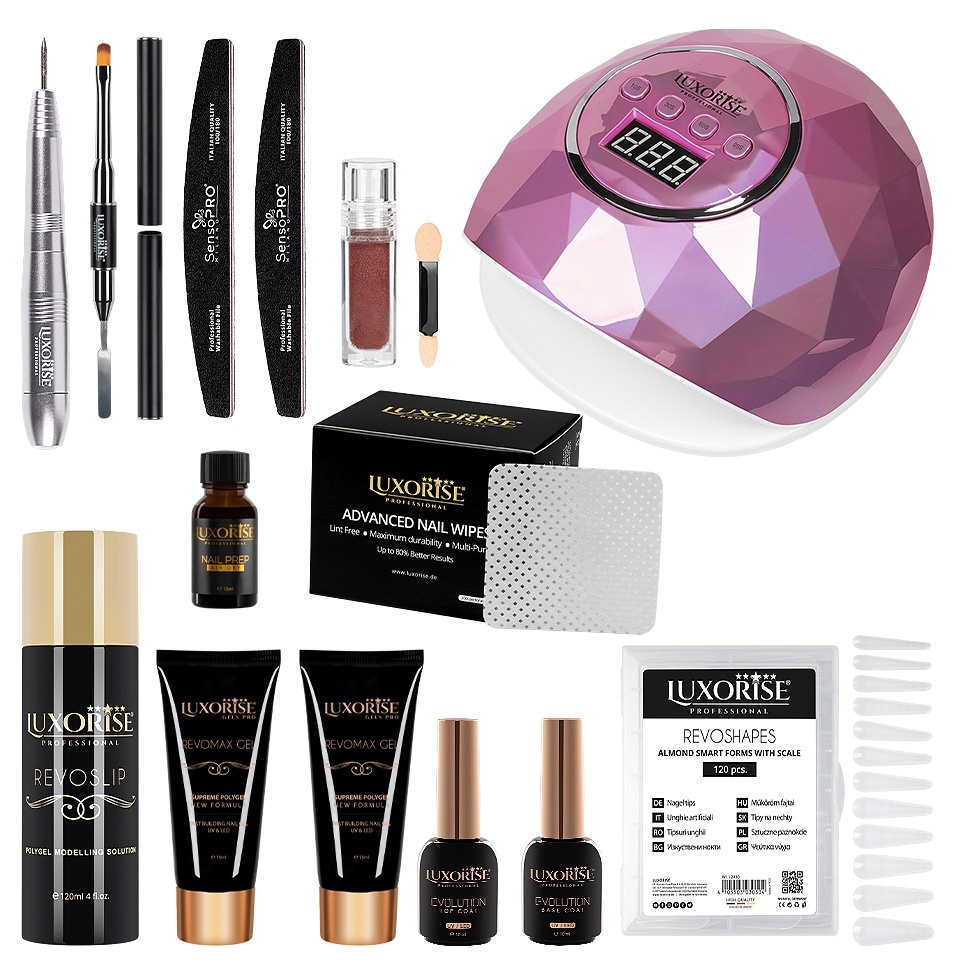 Kit Polygel LUXORISE Sculpt Expert cu Lampa #14