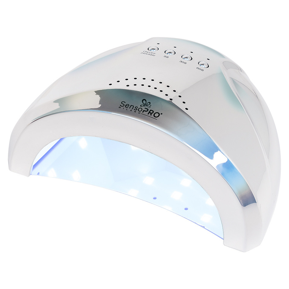 Lampa Unghii UV LED 48W SUNONE – SensoPRO Milano, Platinum Silver 48W imagine noua