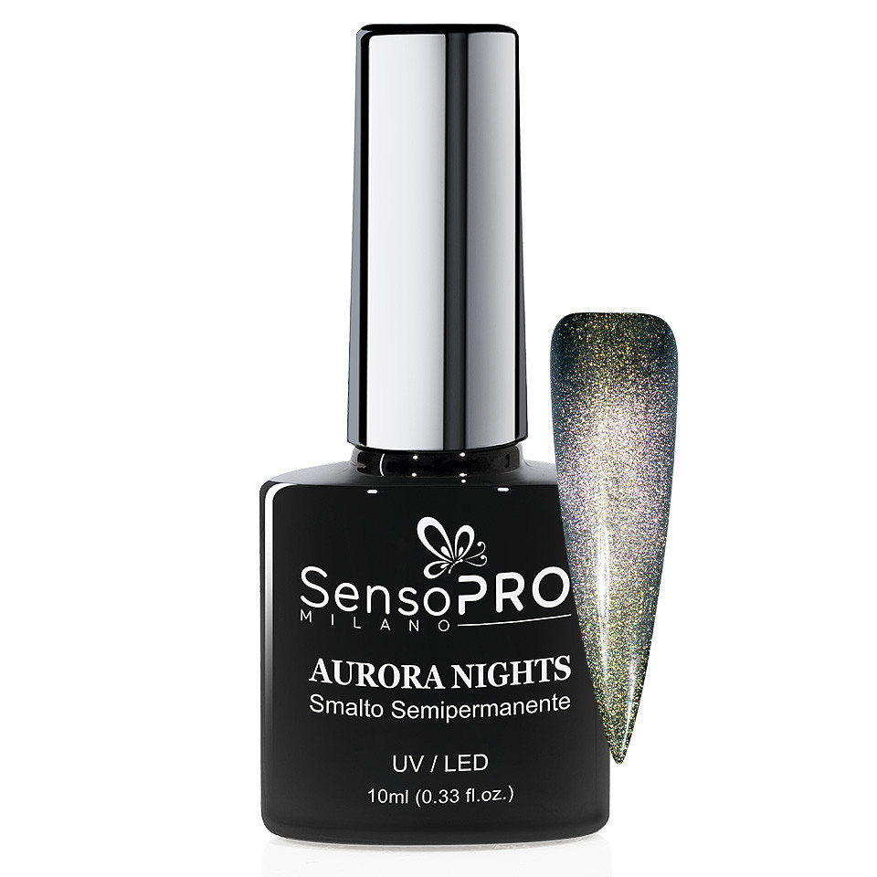 Oja Semipermanenta Aurora Nights SensoPRO Milano 10ml, Stars Lights 06 10ML poza noua reduceri 2022