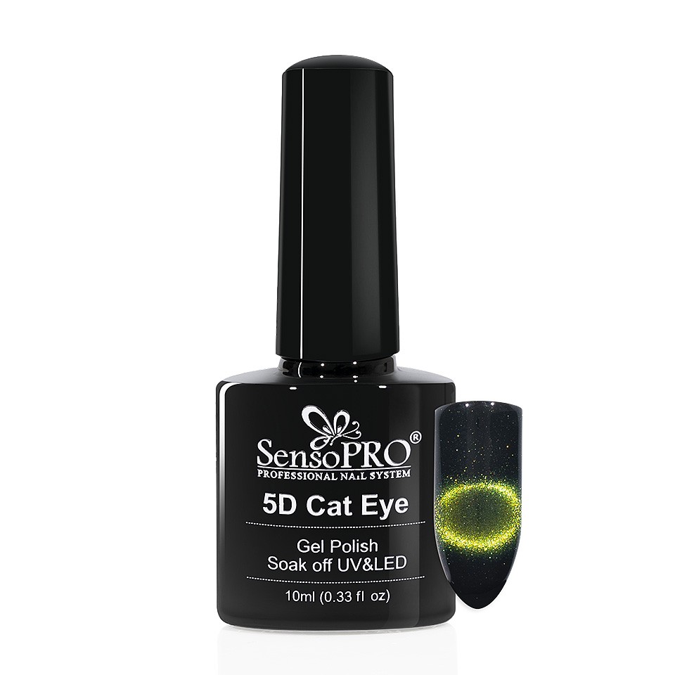 Oja Semipermanenta Cat Eye Gel 5D SensoPRO 10ml, #04 Star Dust kitunghii imagine noua