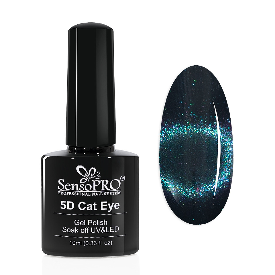 Oja Semipermanenta Cat Eye Gel 5D SensoPRO 10ml, #05 Milky Way