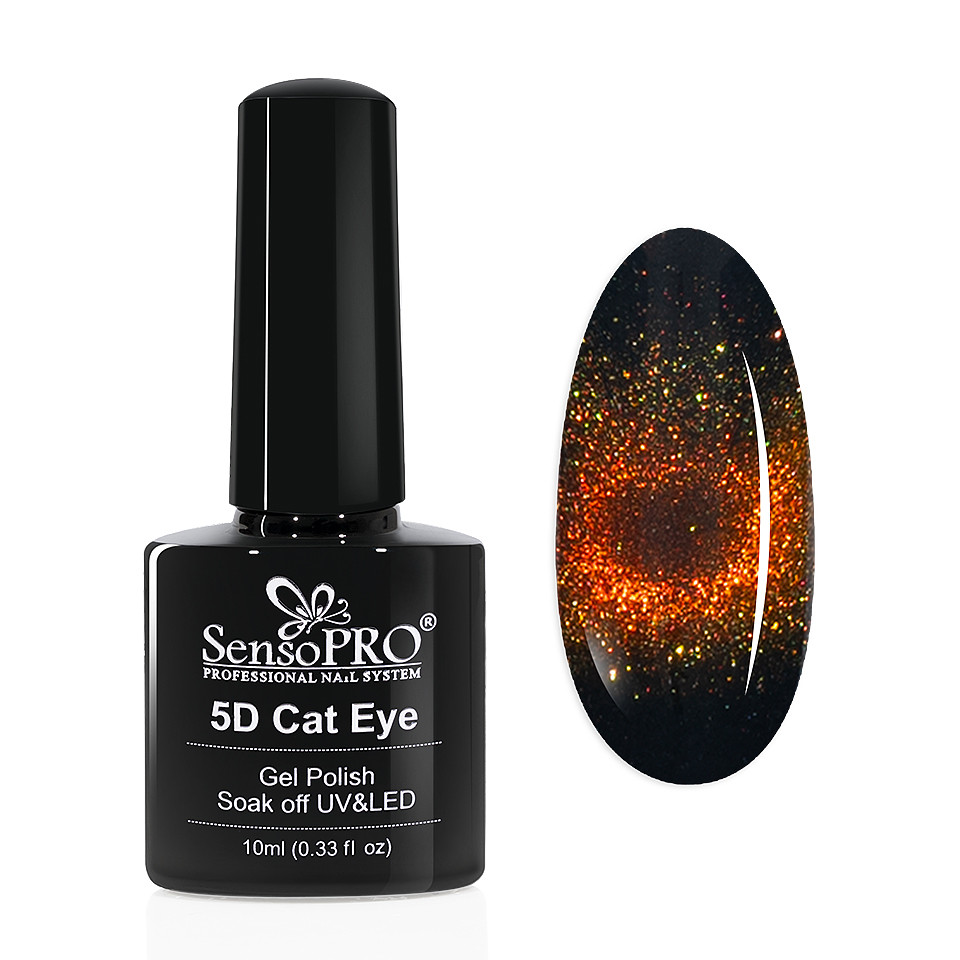 Oja Semipermanenta Cat Eye Gel 5D SensoPRO 10ml, #17 Cosmos kitunghii imagine noua