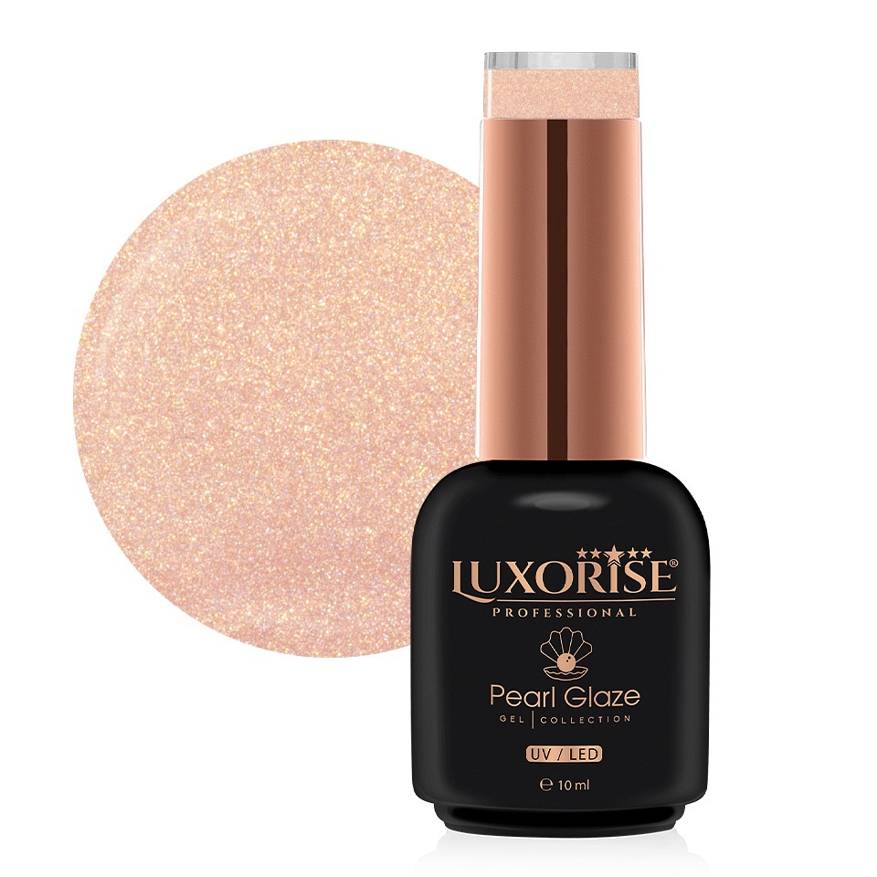 Oja Semipermanenta LUXORISE Pearl Glaze - Rose Gold, 10ml