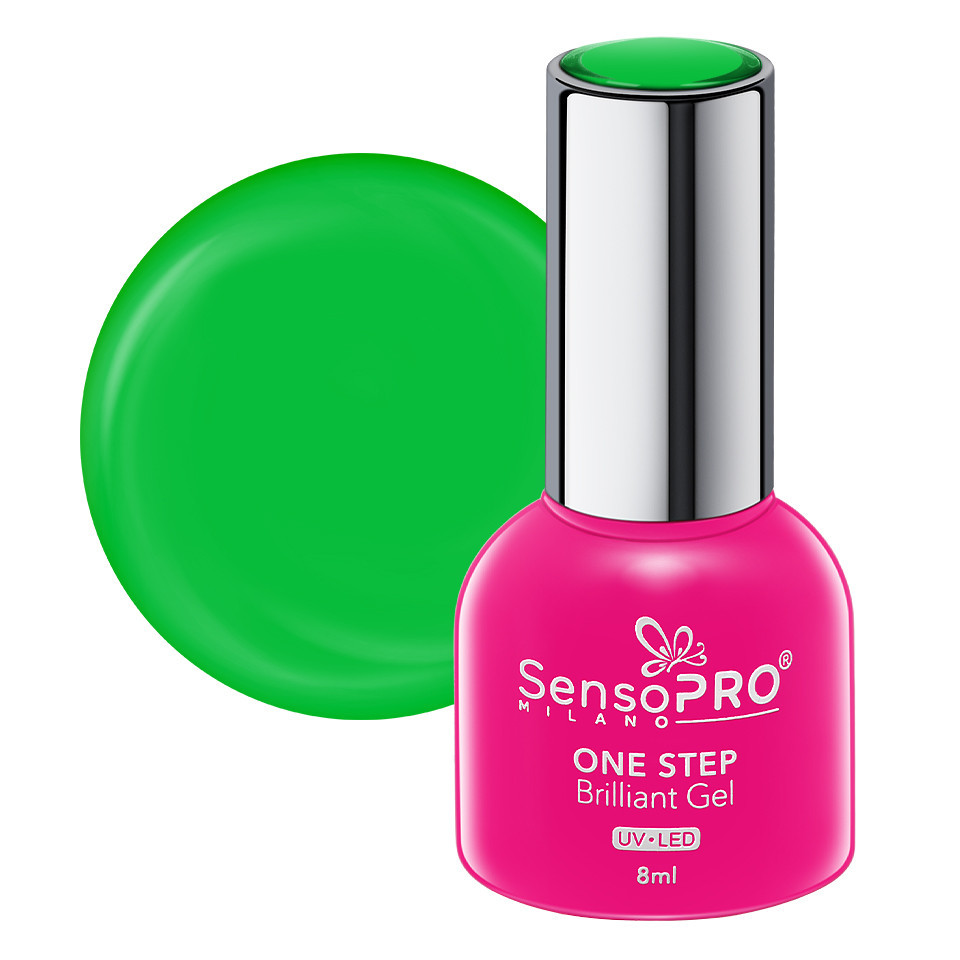 Oja Semipermanenta One Step Brilliant Gel SensoPRO Milano 8ml, Evergreen Vibe #103 kitunghii.ro imagine noua 2022