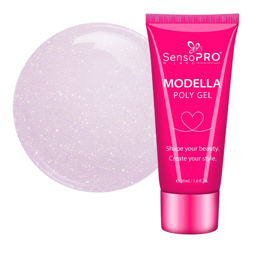 Polygel MODELLA SensoPRO Milano - Rosé Whisper, 30ml