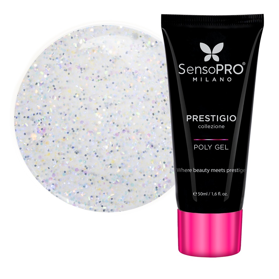 Polygel PRESTIGIO SensoPRO Milano - Diamond Dust, 50ml – Polygel - PRESTIGIO SensoPRO Milano