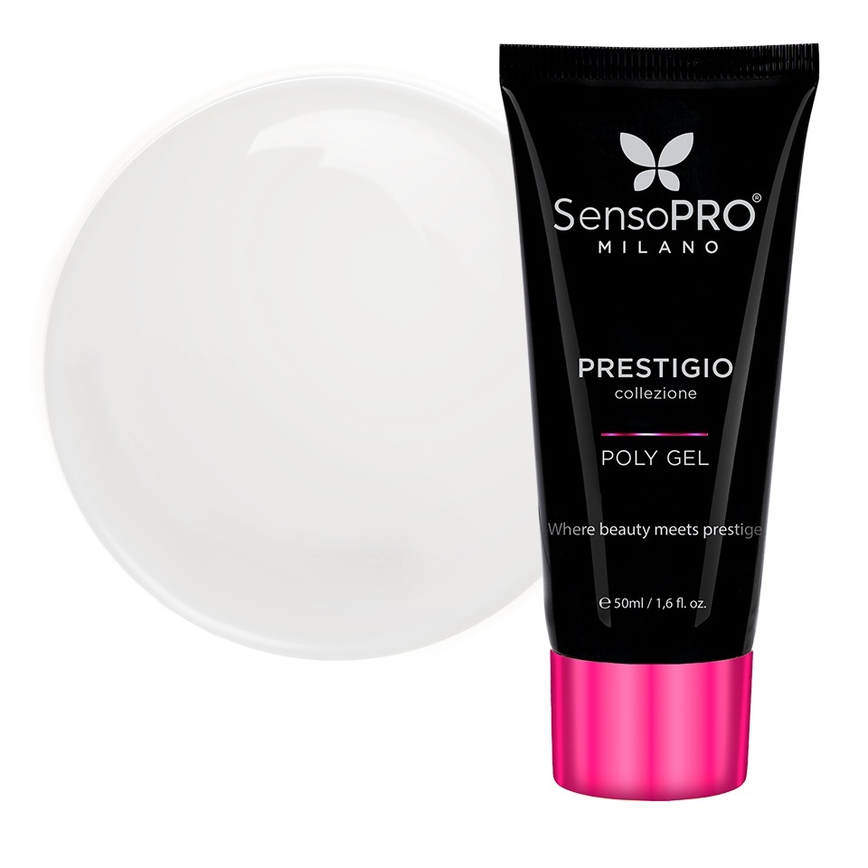 Polygel PRESTIGIO SensoPRO Milano - Milky White, 50ml – Polygel - PRESTIGIO SensoPRO Milano Nude