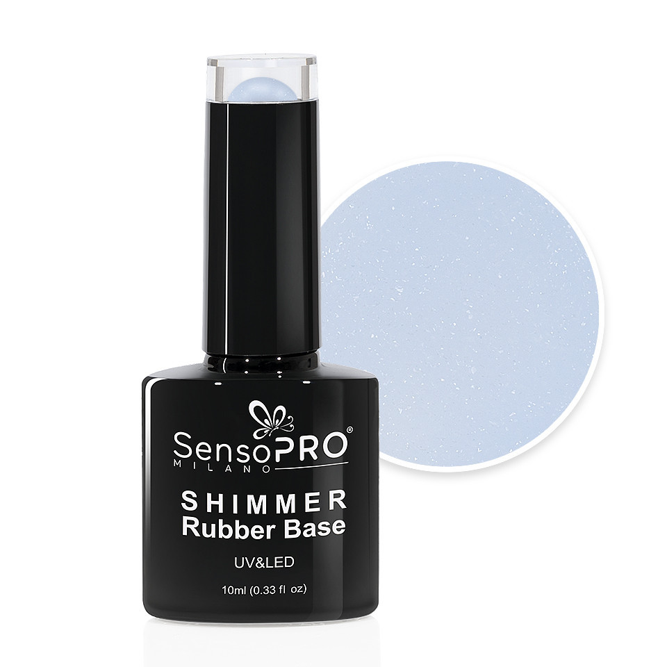 Shimmer Rubber Base SensoPRO Milano – #56 Glowing Grip, 10ml kitunghii.ro imagine noua 2022