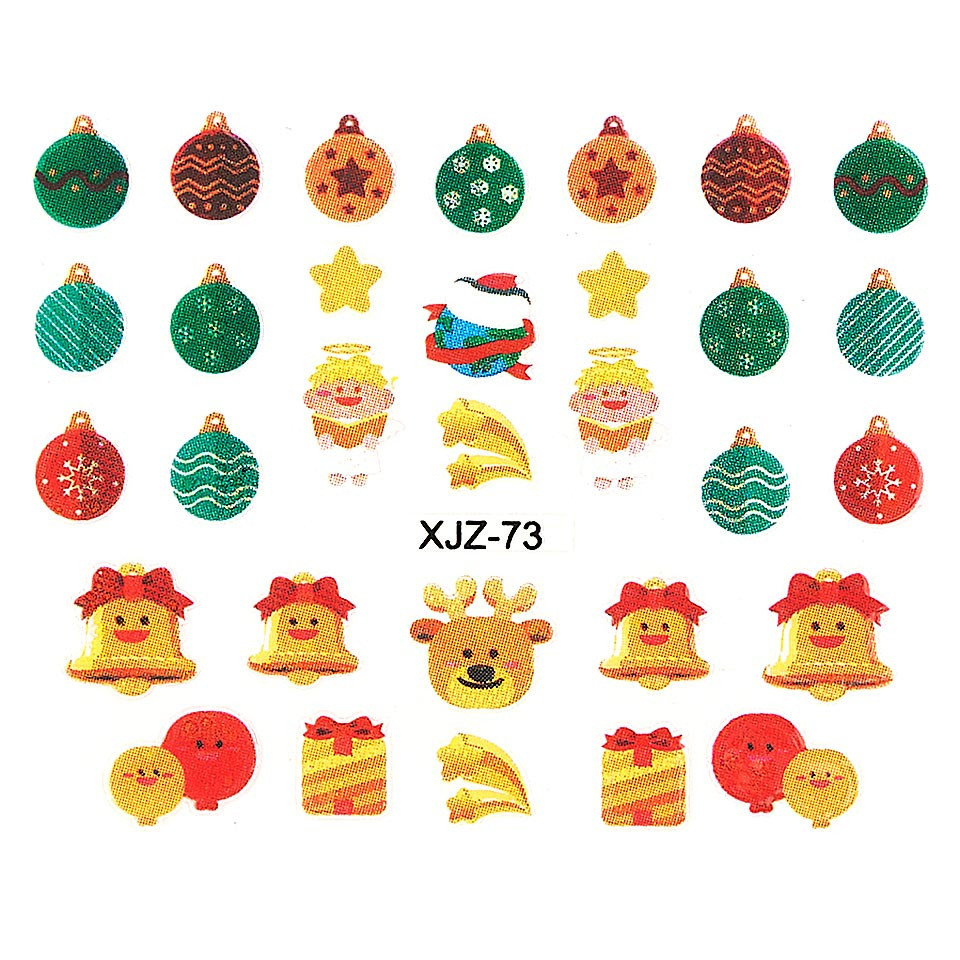 Sticker 3D Unghii LUXORISE, Christmas Colors XJZ-73 kitunghii,LUXORISE Nail Art,Sticker,Unghii,LUXORISE,Christmas,Colors,XJZ-73,Nail,Art,Ornamente,Craciun