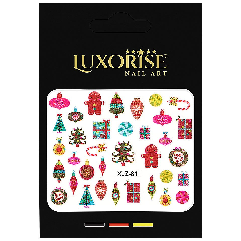 Sticker 3D Unghii LUXORISE, Christmas Fantasy XJZ-81 Art poza noua reduceri 2022