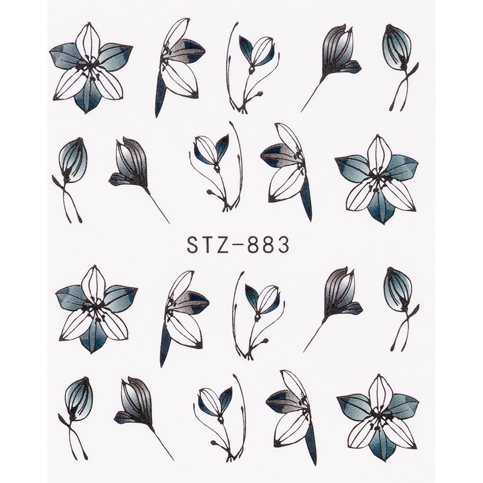 Tatuaj Unghii LUXORISE Simple Flower Art, STZ-883 Art imagine noua