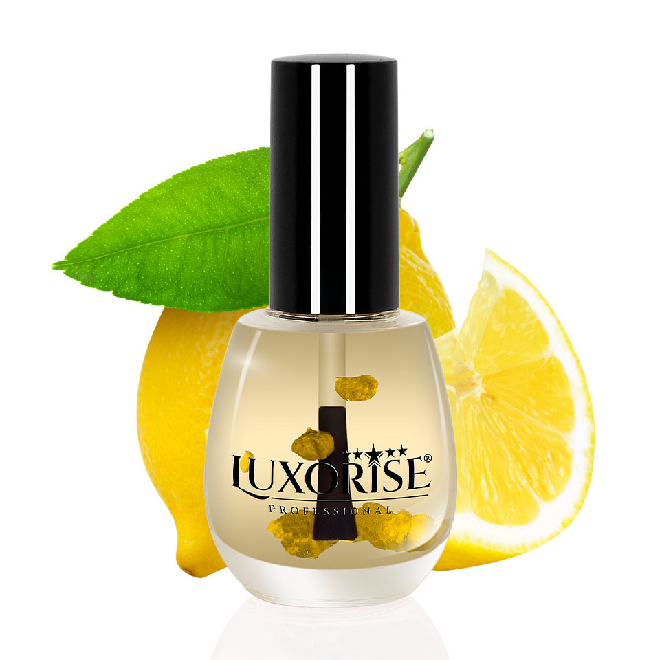Ulei Cuticule cu Pensula Lemon – LUXORISE Germania, 15 ml Accesorii