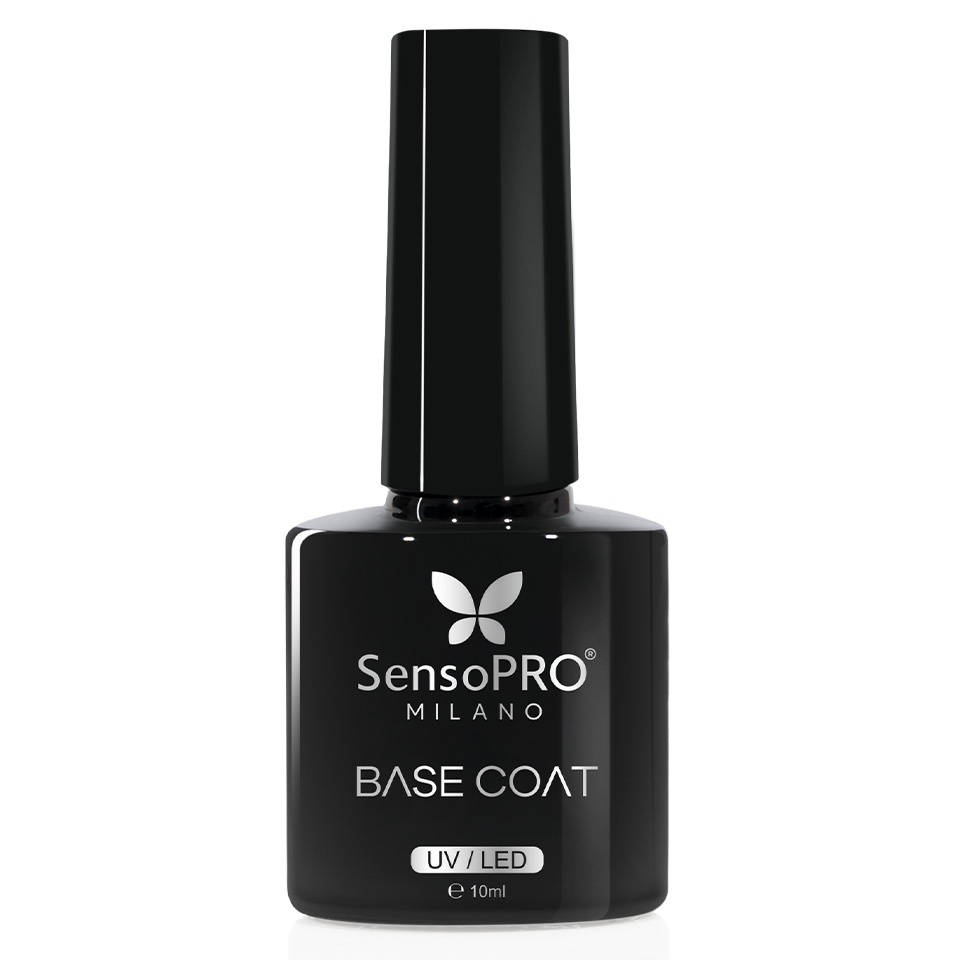 Base Coat Oja Semipermanenta SensoPRO Milano 10ml – Gel de Baza pentru Oja Semipermanenta Base Coat & Top Coat kitunghii.ro