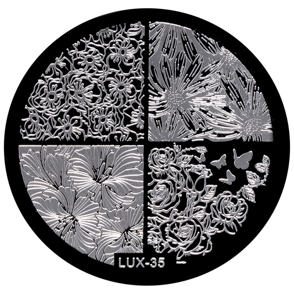Matrita Metalica Stampila Unghii LUX-35 – Nature Art imagine 2022