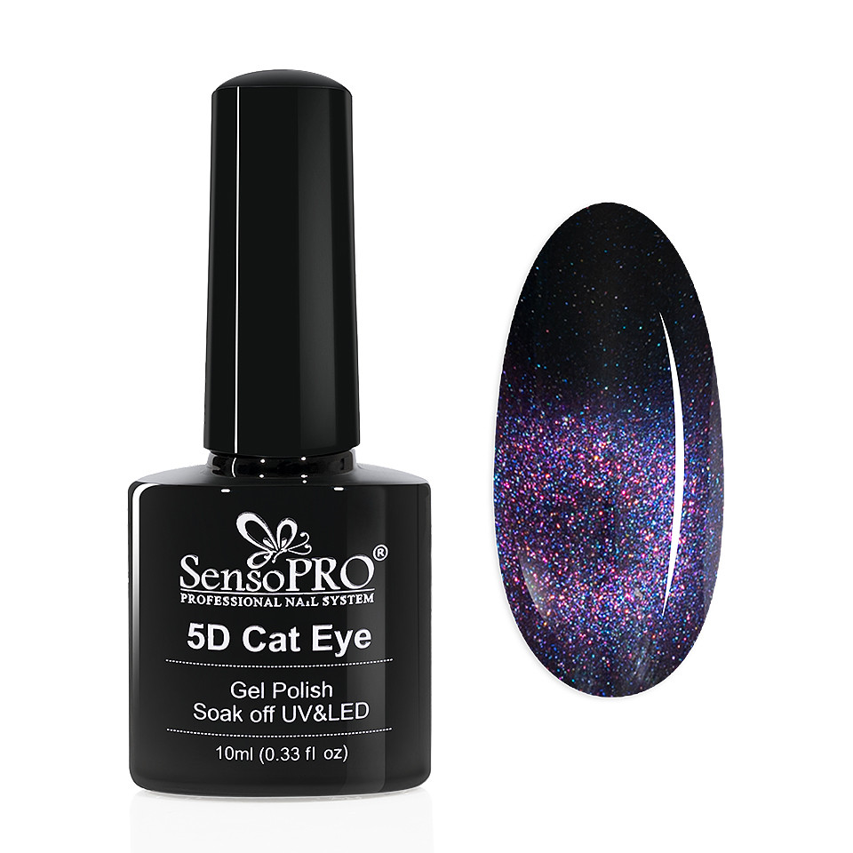 Oja Semipermanenta Cat Eye Gel 5D SensoPRO 10ml, #23 Pollux kitunghii imagine noua