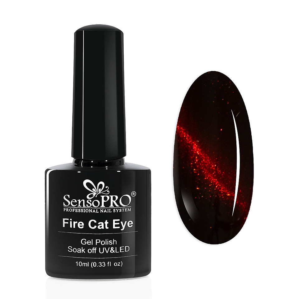 Oja Semipermanenta Fire Cat Eye SensoPRO 10 ml #09 kitunghii imagine noua
