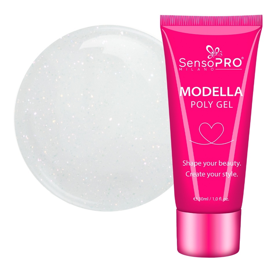 Polygel MODELLA SensoPRO Milano - Pearl White, 30ml
