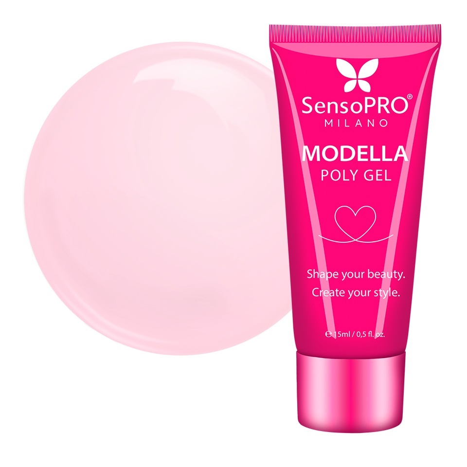 Polygel MODELLA SensoPRO Milano - Pink Sorbet, 15ml