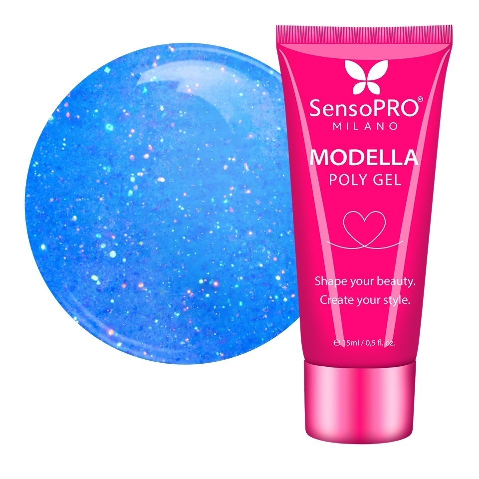 Polygel MODELLA SensoPRO Milano – Sapphire Mode, 15ml Polygel - MODELLA kitunghii.ro