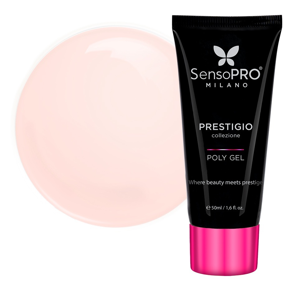 Polygel PRESTIGIO SensoPRO Milano - Nude Nectar, 50ml – Polygel - PRESTIGIO SensoPRO Milano Nude